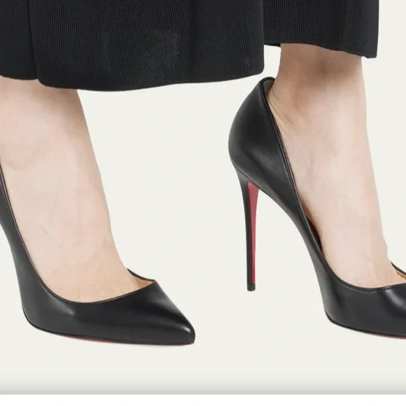 Christian Louboutin - Pigalle Follies Leather 100mm Red Sole, SZ 39 - Picture 2 of 11